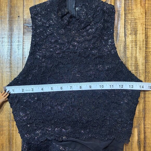 Blondie and Me by Linda Bernell Deep Navy/Black Formal Evening Dress - Picture 10 of 15